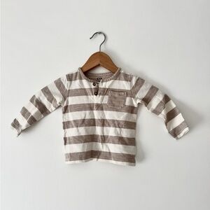 Cozy Striped Long Sleeve Tee for Kids